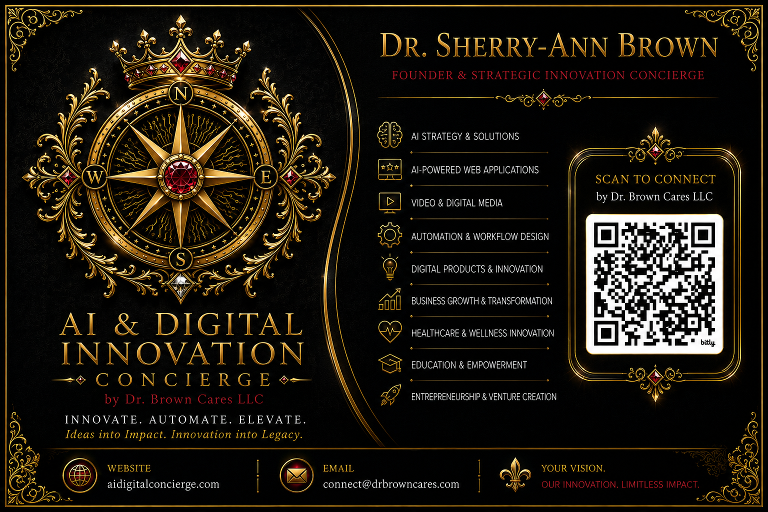 AI & Digital Innovation Concierge — calling card.